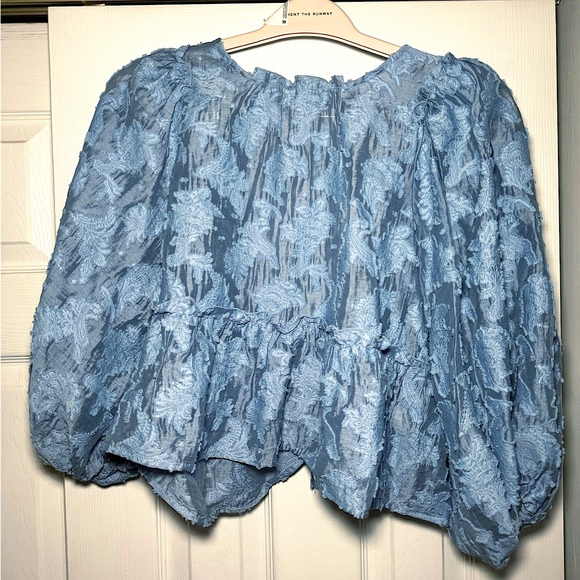BRAND NEW / FREE PEOPLE - Bluemoon Callie Crew Neck 3/4 Sleeve Blouse (Size S) - Picture 9 of 11